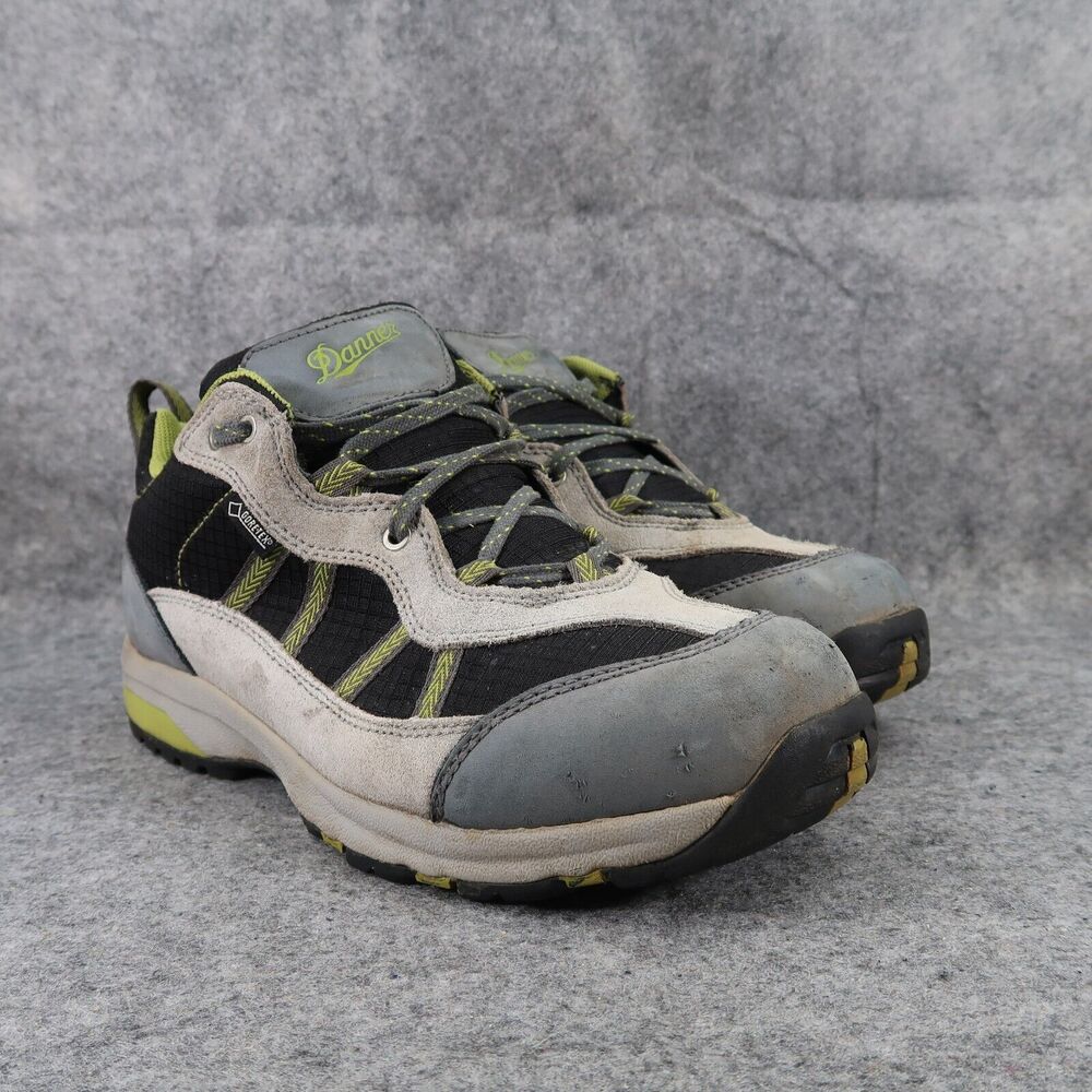 Danner Shoes Men 10 Hiking Boot St Helens Low 3" Leather Grey Green Sport Active